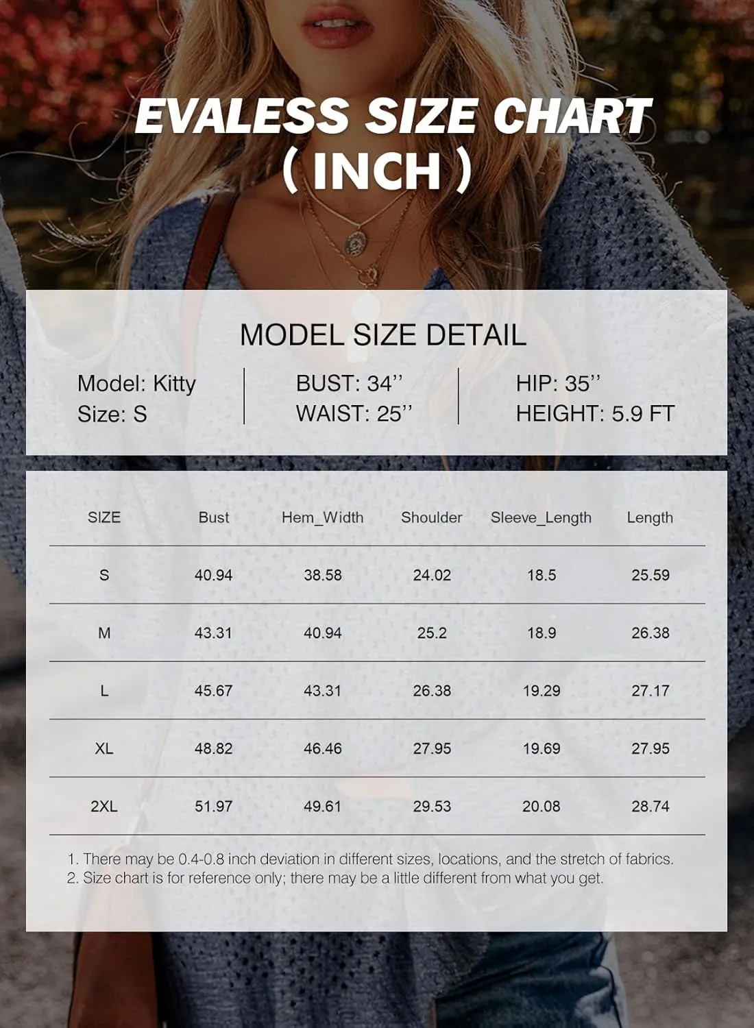 EVALESS Sweaters for Women 2024 Fall Winter Long Sleeve V Neck Crochet Sweater Hollow Out Knitwear Pullover Jumper Tops