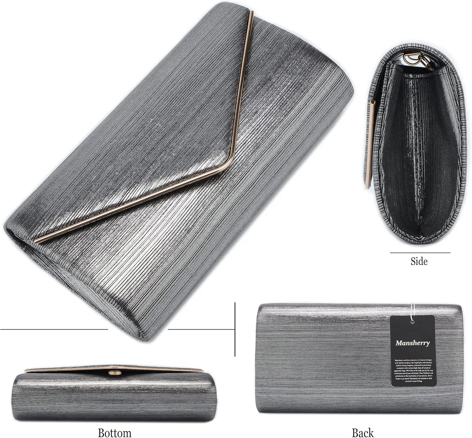 Evening Bag Clutch Purses for Women, Ladies Sparkling Party Handbag Wedding Bag Purse