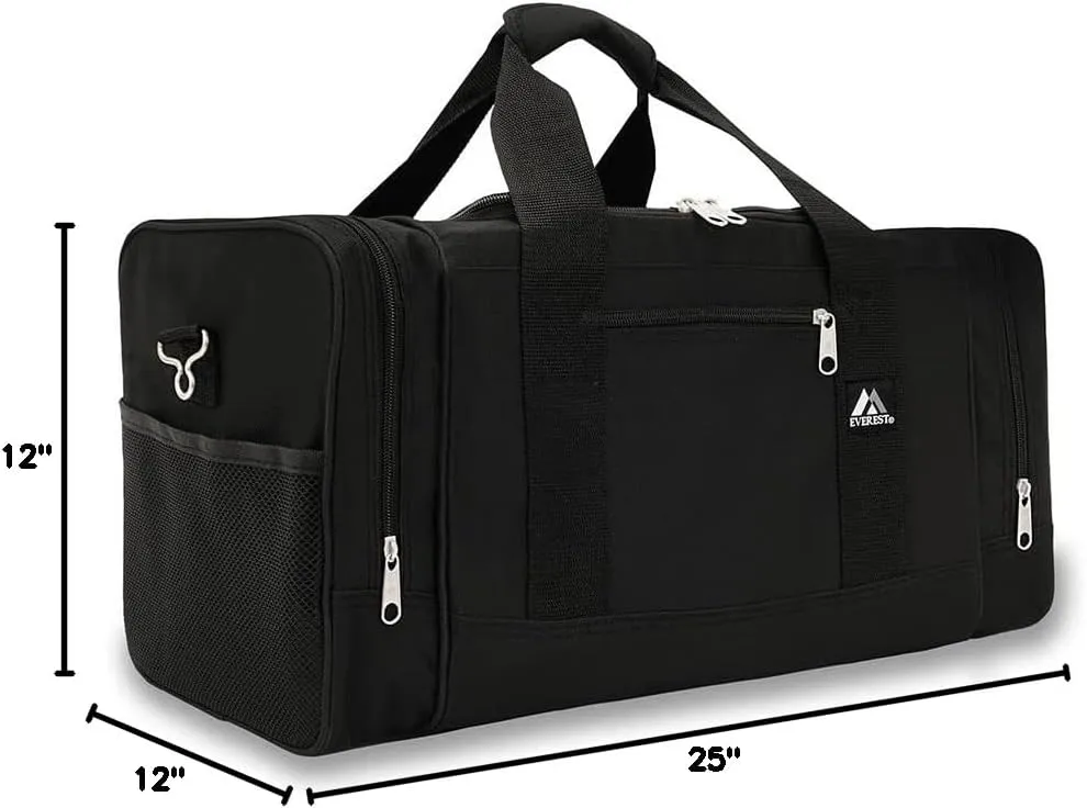 Everest Luggage Sporty Gear Bag - Large, Black, Black, One Size