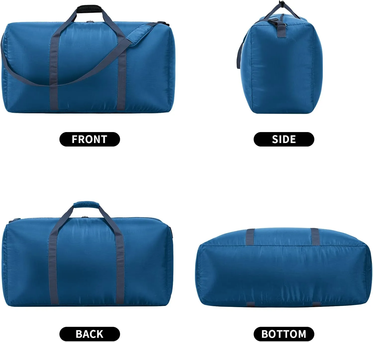 Extra Large Duffel Bag 32.5 inch 105L Lightweight Luggage for Travel Camping Storage-Blue