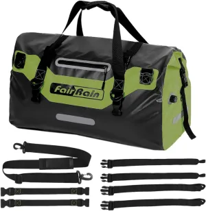 FairRain Waterproof Tail Bag Waterproof Duffel Bag Backpack Duffle Bags for Travel Waterproof Bags for Boating Waterproof Duffle Bag for Men/Women Motorcycle Dry Bag Camping Duffle Bag - 40L