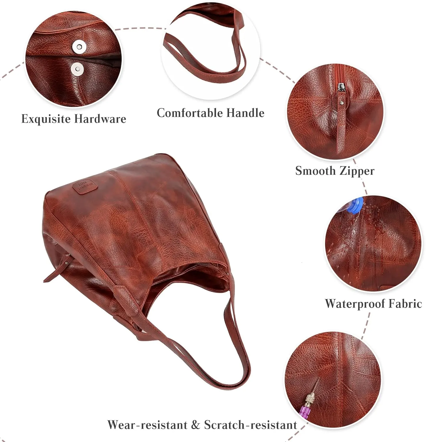 Fashion Women's Handbags Waterproof Top-handle Bags Shoulder Bag