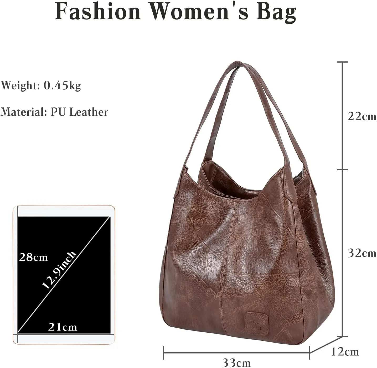 Fashion Women's Handbags Waterproof Top-handle Bags Shoulder Bag