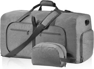 Felipe Varela Duffle Bag with Shoes Compartment and Adjustable Strap,Foldable Travel Duffel Bags for Men Women,Waterproof Duffel Bags