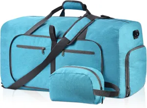 Felipe Varela Duffle Bag with Shoes Compartment and Adjustable Strap,Foldable Travel Duffel Bags for Men Women,Waterproof Duffel Bags