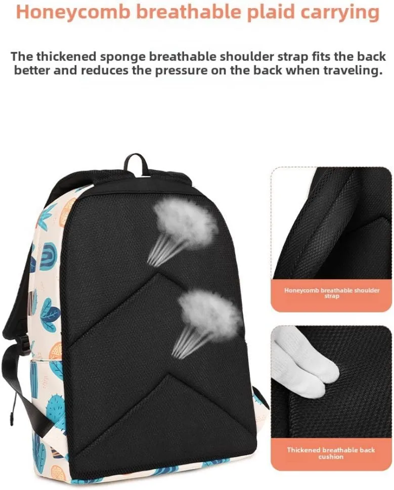 Female decompression spine-protecting backpack simple travel Laptop Backpacks (COLOR2)