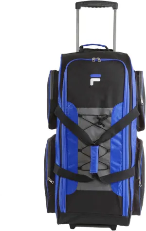Fila 32" Large Lightweight Rolling Duffel Bag, Blue, One Size