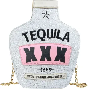 Fozehlad Novelty Tequila Crossbody Bag for Women Bottle Shaped Shoulder Handbags Elegant Evening Purse for Girls