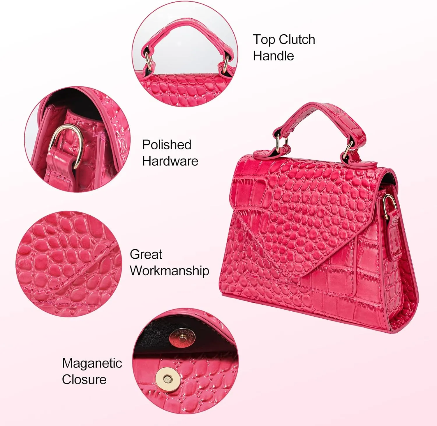 FRANSHION Handbags - Mini & Cute Small Crossbody Bags for Women, Trendy