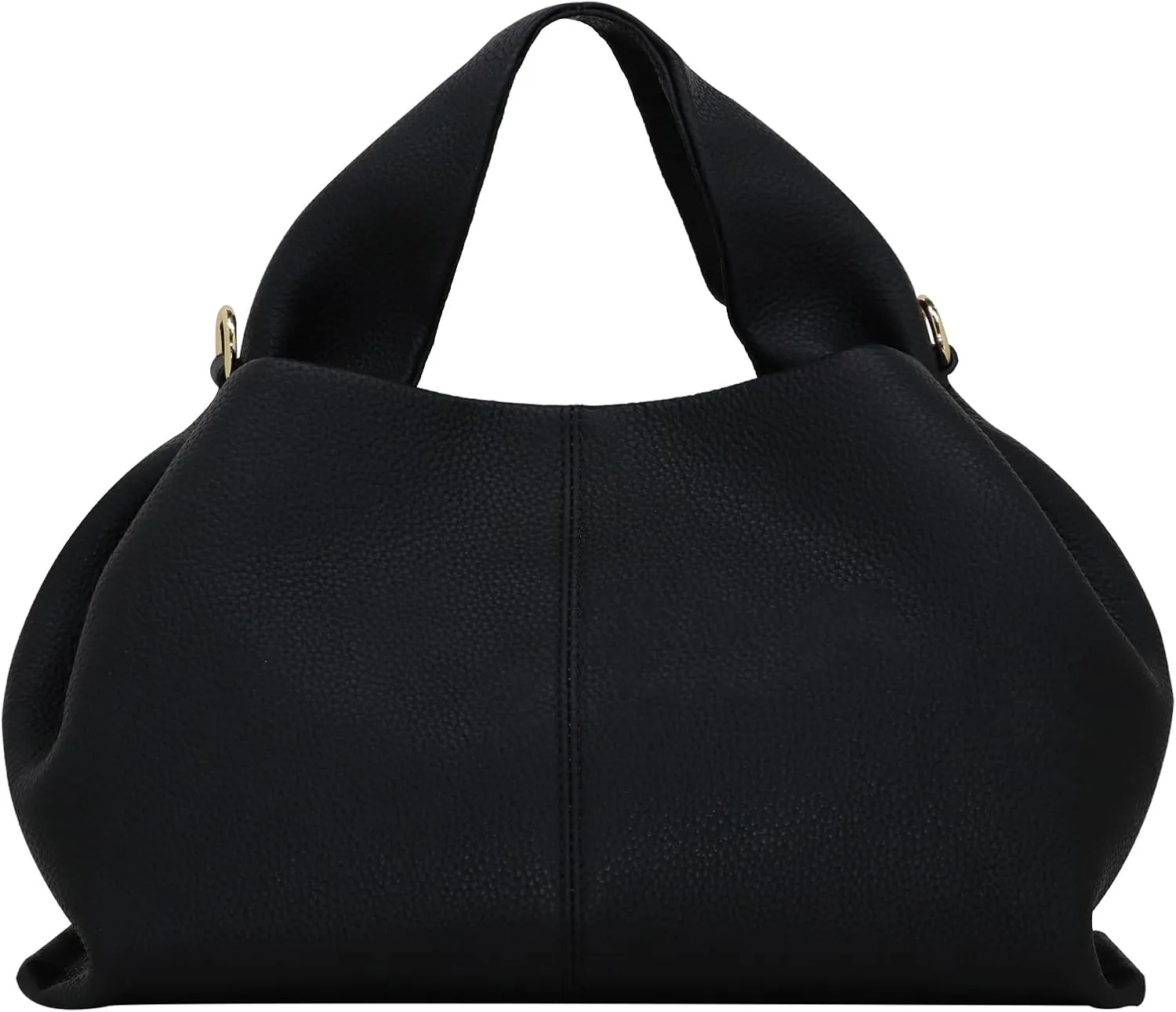 Genuine Leather Retro Shoulder Crossbody Bag for Women, Chic Dumpling Bag and Cute Cloud Handbag for Women