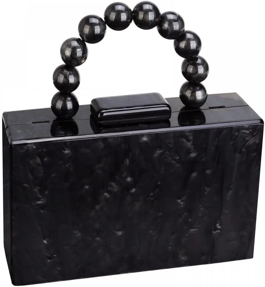 Gets Acrylic Clutch Purses for Women with Marbling Purses and Handbags Elegant Banquet Evening Crossbody Bag