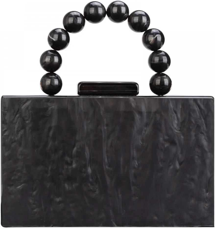 Gets Acrylic Clutch Purses for Women with Marbling Purses and Handbags Elegant Banquet Evening Crossbody Bag