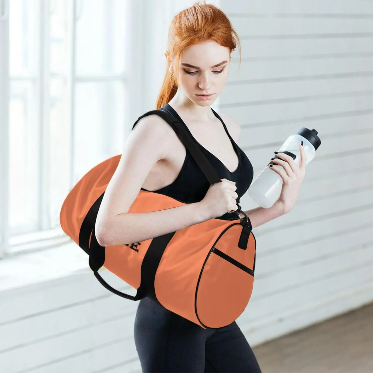 Girls Weekender Duffel Bag Zipper Duffel Dance Bag for Women Men Travel Bags for Clothes Coral