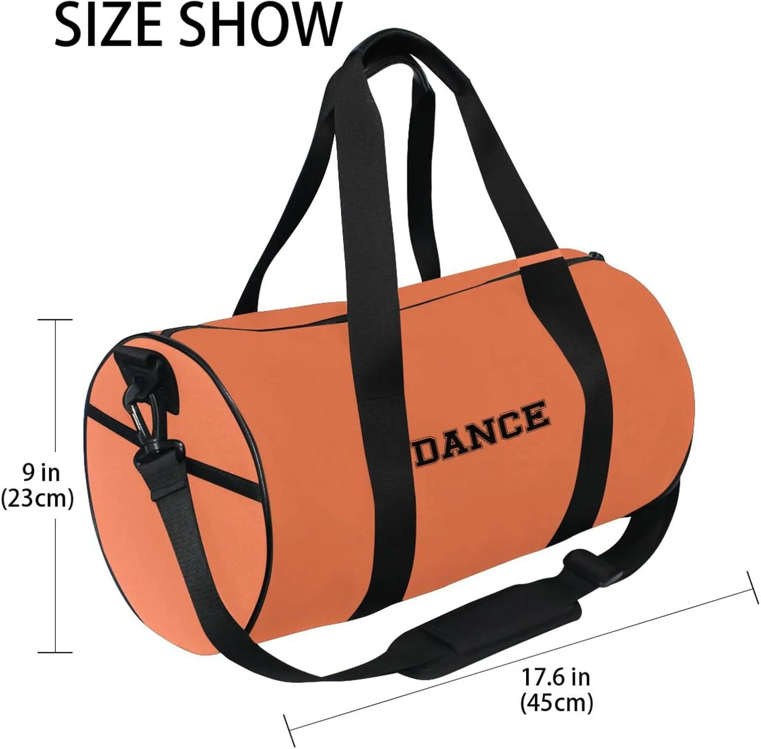 Girls Weekender Duffel Bag Zipper Duffel Dance Bag for Women Men Travel Bags for Clothes Coral