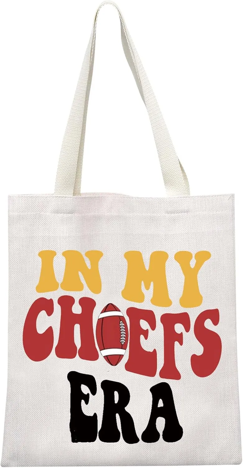 GJTIM American Football Gift Football Team Gift Sport Fans Present In My Era Football Tote Bag for Football Fans