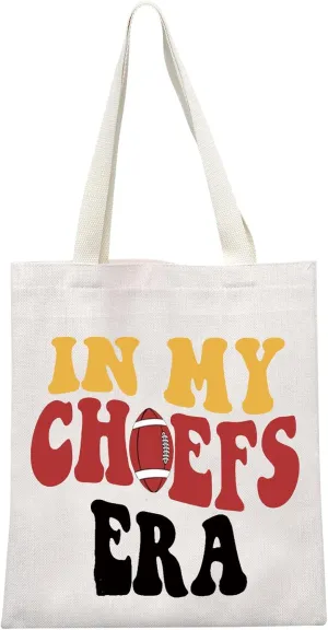 GJTIM American Football Gift Football Team Gift Sport Fans Present In My Era Football Tote Bag for Football Fans