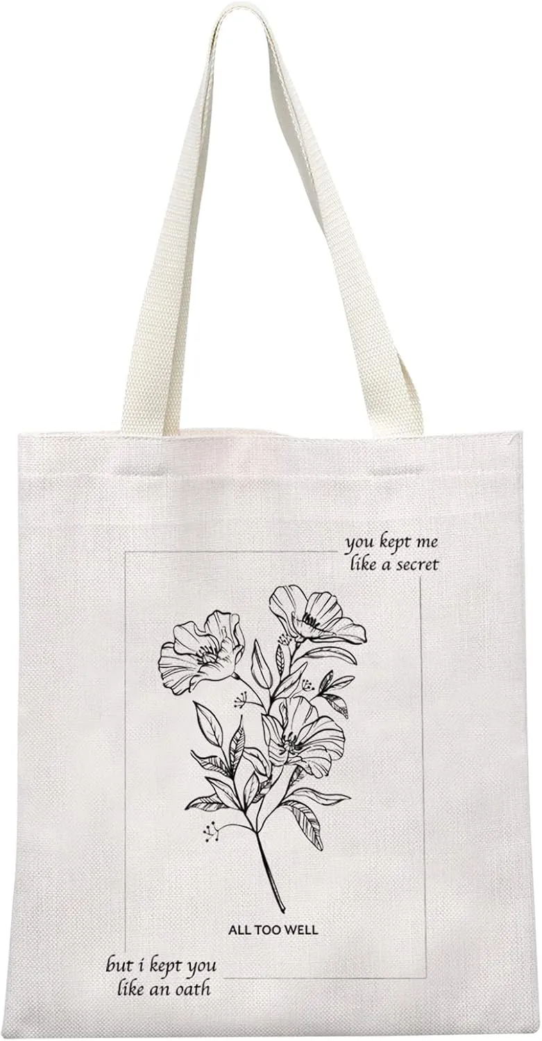 GJTIM Song Lyrics Music Lover Merchandise Music Album Inspired Tote Bag Singer Fan Gift Bag