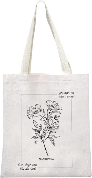 GJTIM Song Lyrics Music Lover Merchandise Music Album Inspired Tote Bag Singer Fan Gift Bag