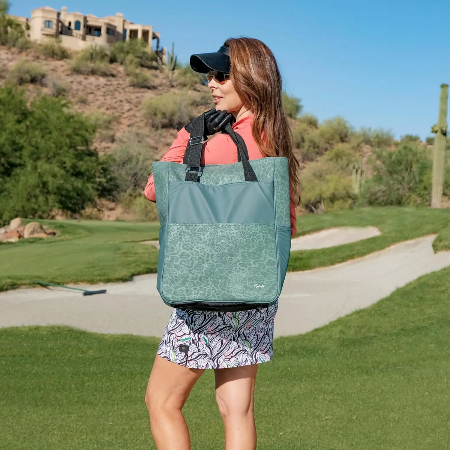 Glove It Tennis Tote Bag, Tennis Bag for Women, Ladies Sports Shoulder Bag, Large Tote with 6 Pockets, fits 2 Rackets.