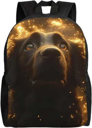 Golden Dog Backpack Waterproof Anti Theft Durable Light Laptop Bag Backpacks For Women Men Travel Gym Backpack