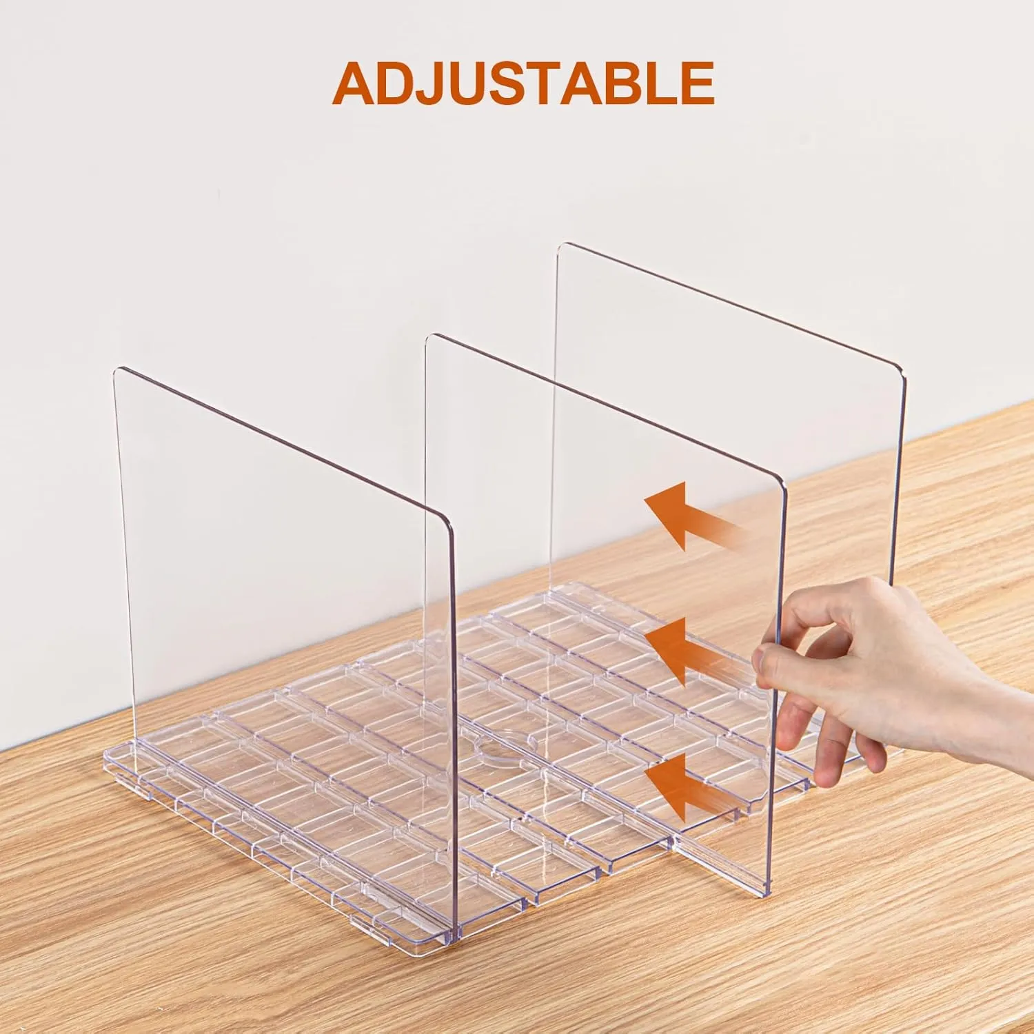 GoMaihe Reusable Shopping Bag Organizer, Adustable Extra Tall Shelf Dividers for Tote, Grocery, Gift bags, Handbag and Purse, Paper Bag Holder for Closets, Pantries, Magazine Holder (1-Pack)