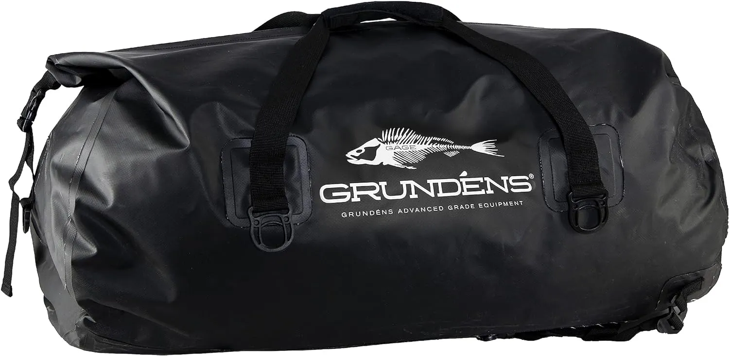 Grundéns Shackleton Duffel Bag, Waterproof and Durable, 105L, Black