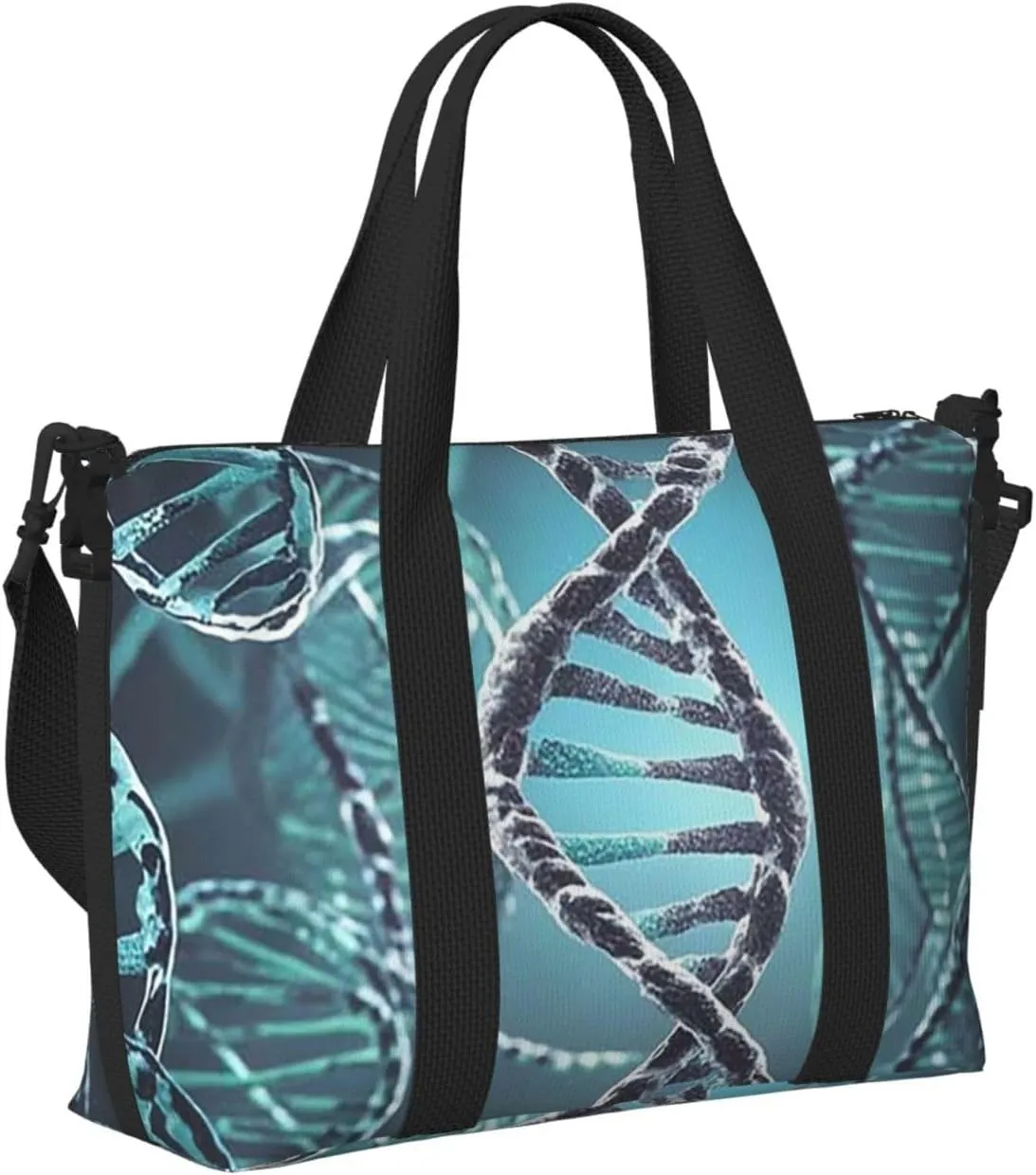 Gym Bag DNA Genetic Helix5 Duffel Bag for Men Women Travel Overnight Bag with Shoe Compartment Workout Bags
