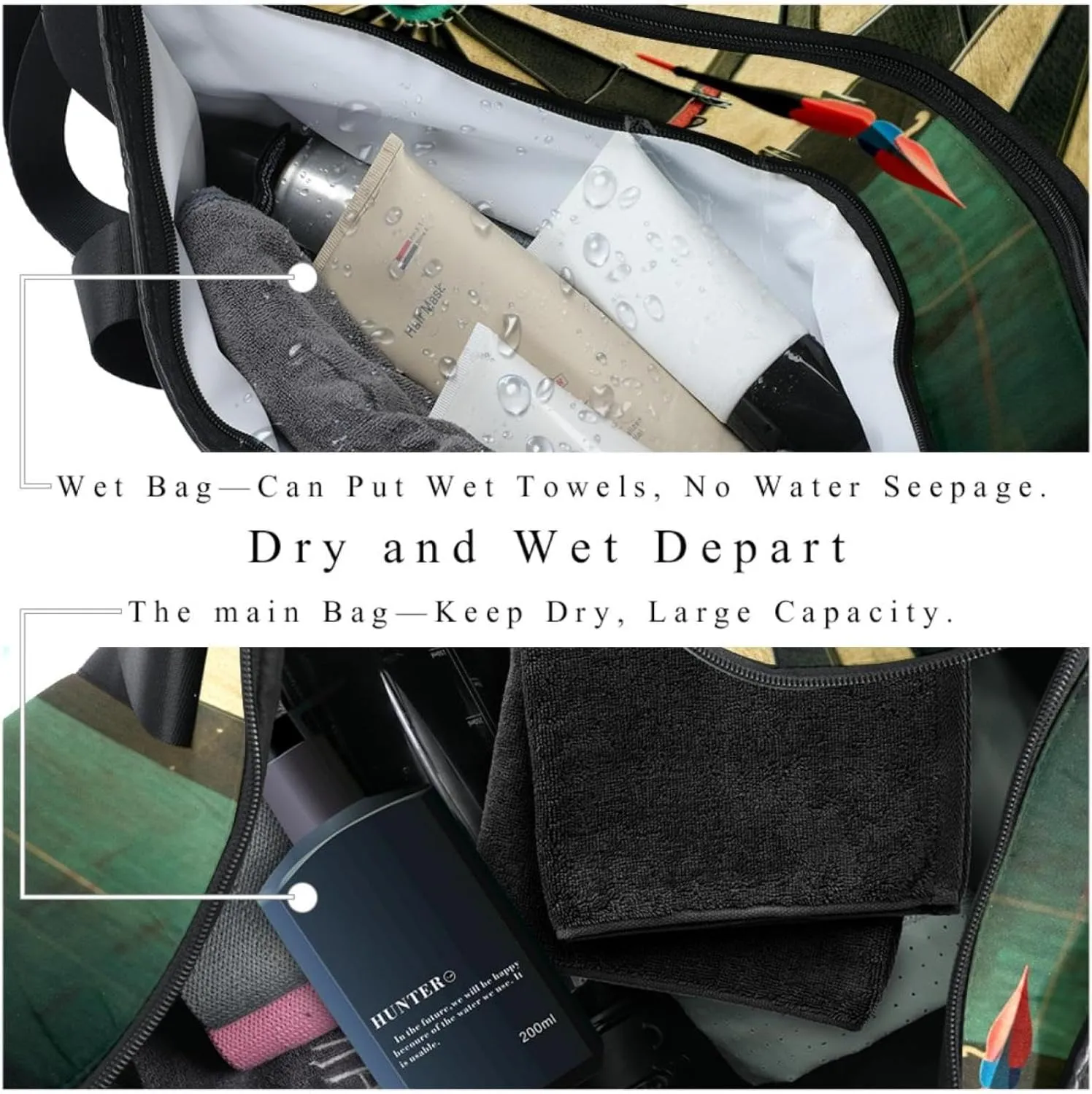 Gym Bags for Men,Travel Duffel Bags for Women,Board Game Darts,Workout Bag