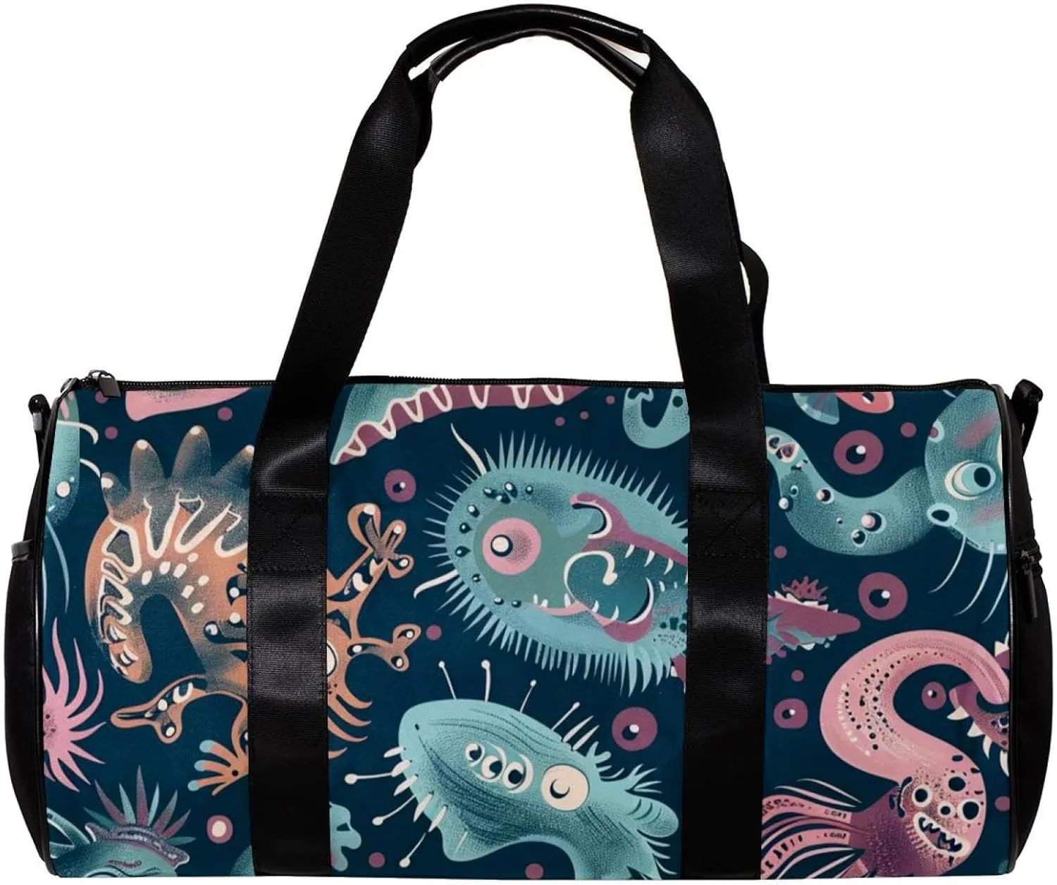 Gym Bags for Men,Travel Duffel Bags for Women,Dino and Monsters,Workout Bag