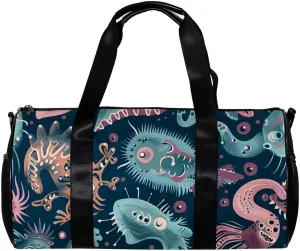 Gym Bags for Men,Travel Duffel Bags for Women,Dino and Monsters,Workout Bag