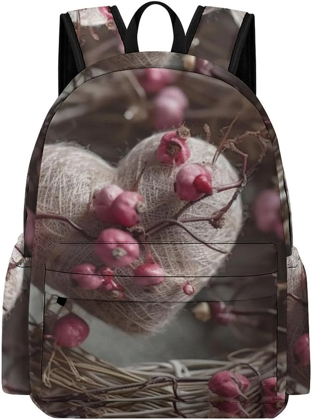 Heart Shape Surrounded Laptop Backpack for Women Lightweight Computer Bag Casual Bag Travel Backpacks for Men