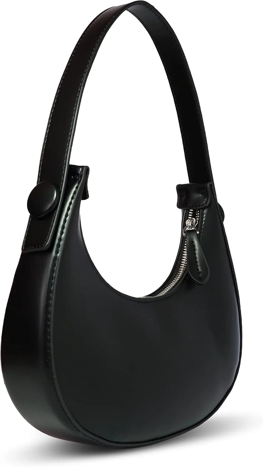 Hobo Bag for Women - Crescent Moon Design, Cute, Trendy Shoulder Handbag & Small Daily Purse, Women's Everyday Purses