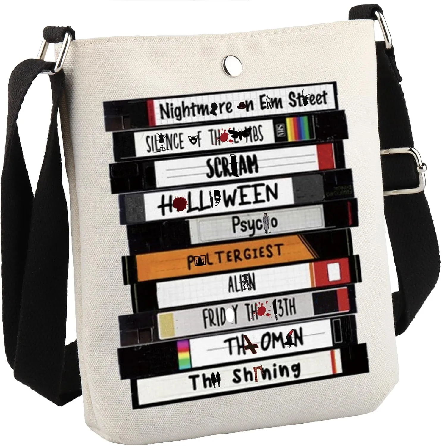 Horror TV Show Merchandise Tote Bag - Killer Inspired Movie Lover Scary Halloween Party Gift