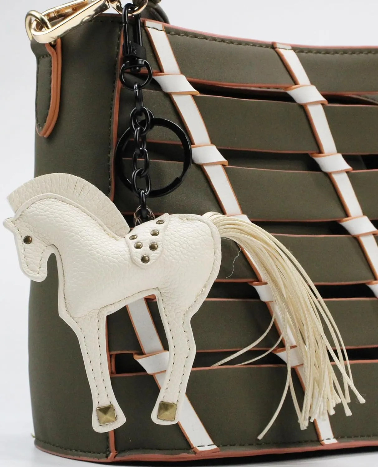 Horse Keychain, Hanging Charm Accessory for Purse, Bag and Backpacks Pony Key Chain for Women