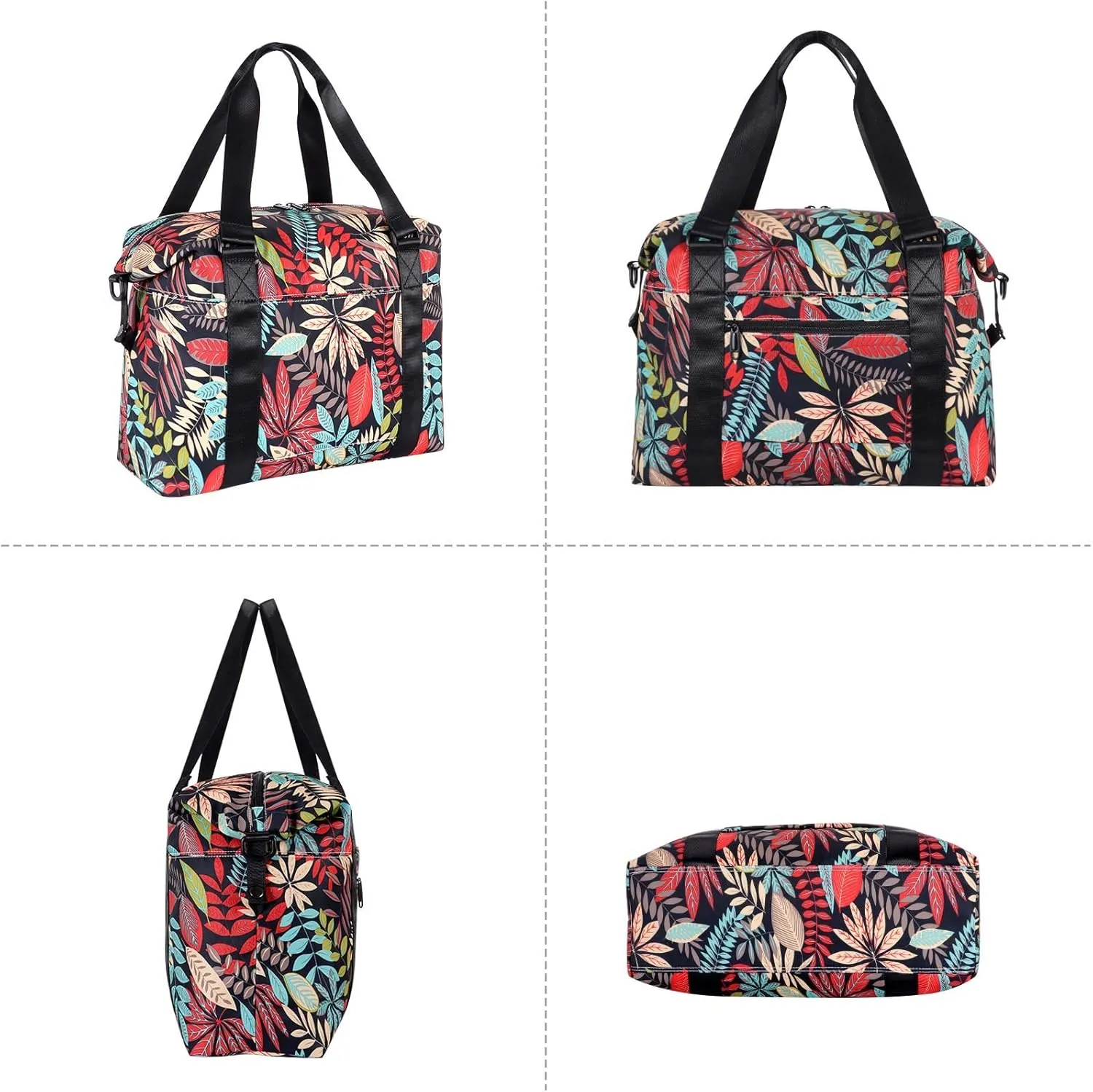 HUA ANGEL Travel Duffel Bag - Medium Size Weekend Overnight Tote Bag for Gym, Sports, Workout - Unisex Fitness Bag with Strap
