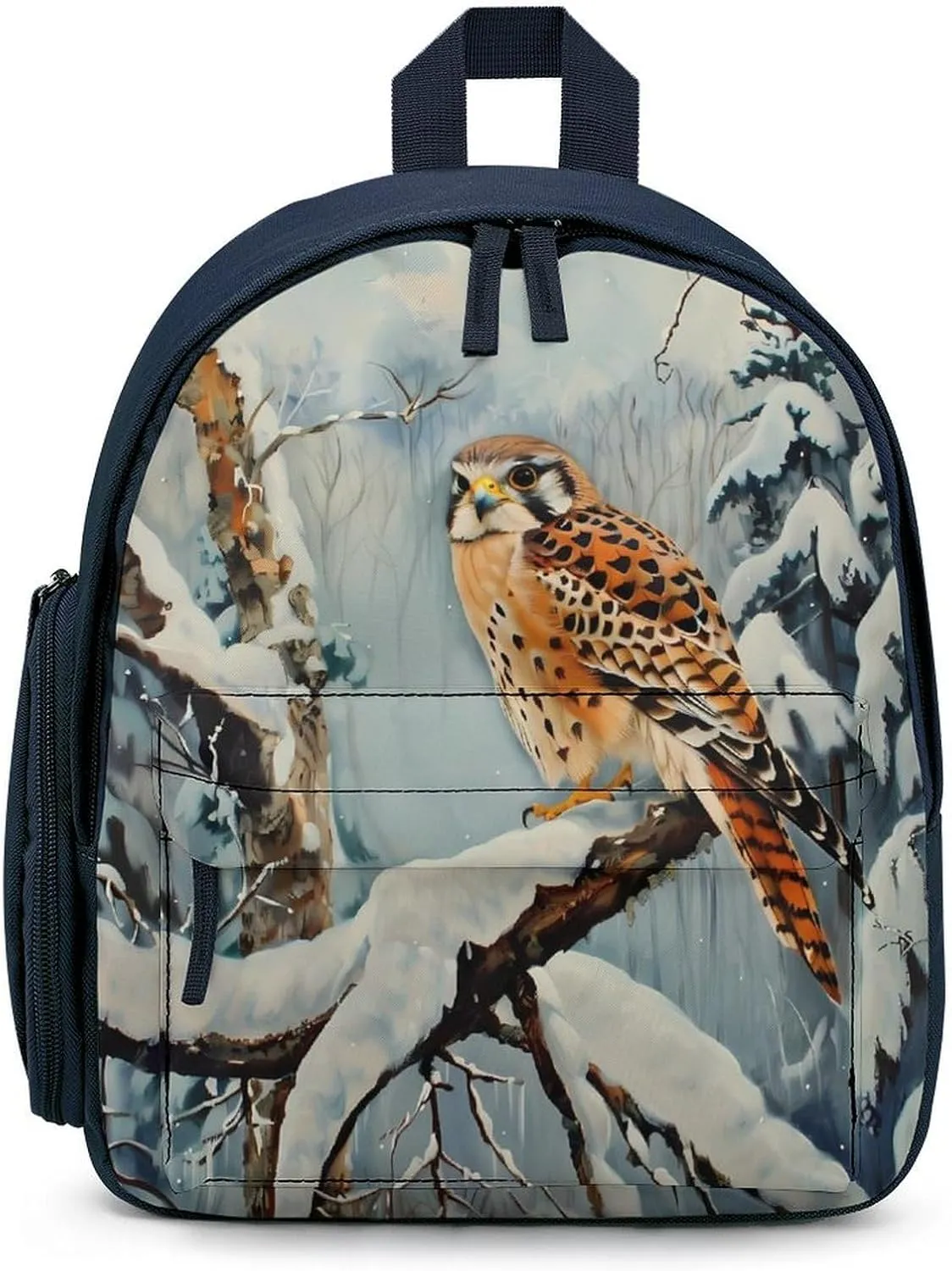 in Snowscape Kestrel Cute Backpack Lightweight Mini Shoulder Bag Travel Daypack for Camping Picnic