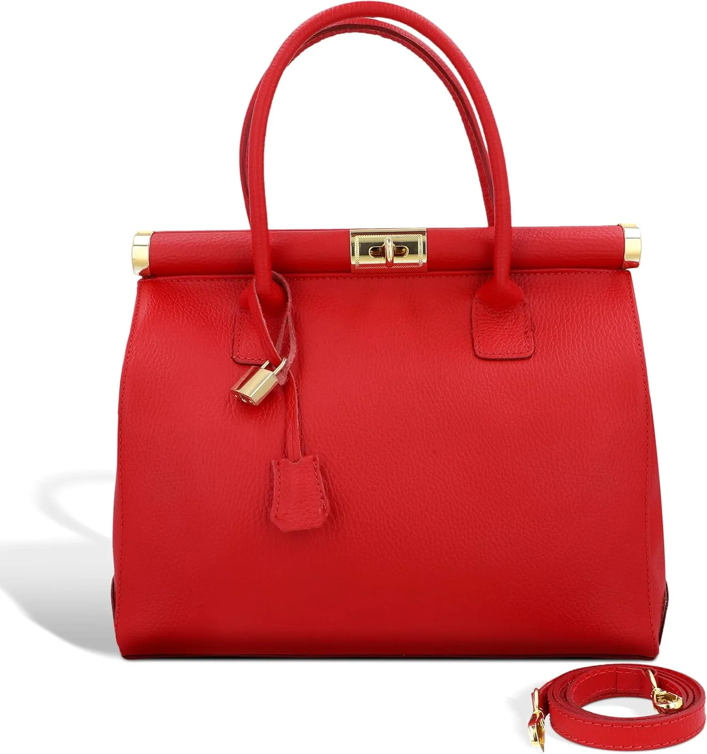 Italian Leather Handbags for Women - Spacious Interior, Durable Hardware, Crossbody Strap, Handmade