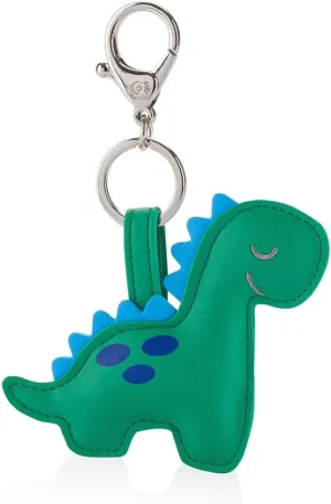 Itzy Ritzy Puffy Diaper Bag Charm – Vegan Leather Keychain Accessory with Hinged Clasp – Stylish Charm for Purses, Totes & Backpacks