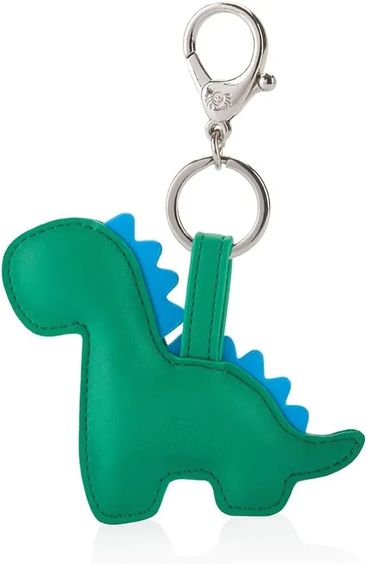Itzy Ritzy Puffy Diaper Bag Charm – Vegan Leather Keychain Accessory with Hinged Clasp – Stylish Charm for Purses, Totes & Backpacks