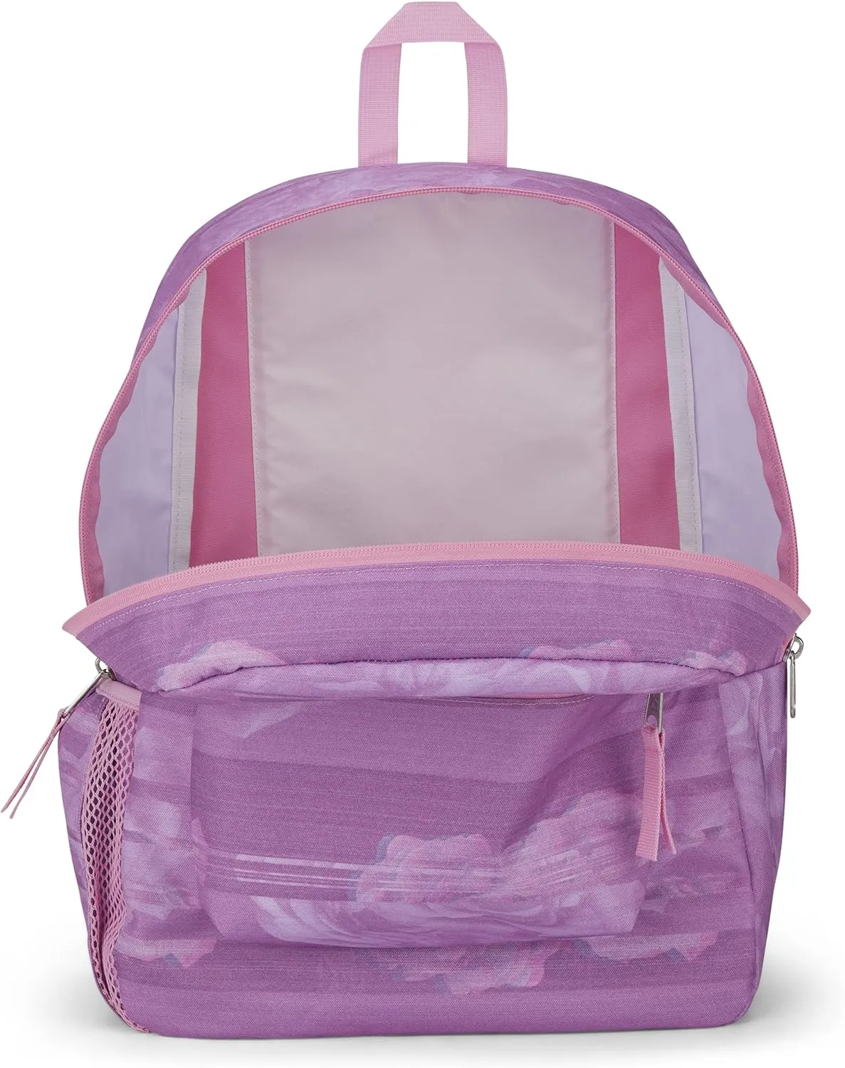 JanSport Cross Town Backpack 17" x 12.5" x 6" - Simple Bag for Everyone with 1 Main Compartment, Front Utility Pocket - Premium Class Accessories - Static Rose