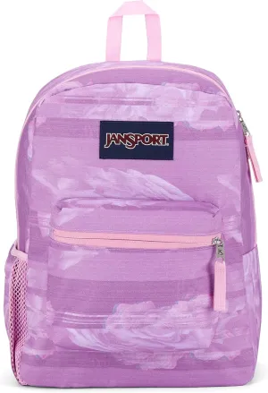 JanSport Cross Town Backpack 17" x 12.5" x 6" - Simple Bag for Everyone with 1 Main Compartment, Front Utility Pocket - Premium Class Accessories - Static Rose