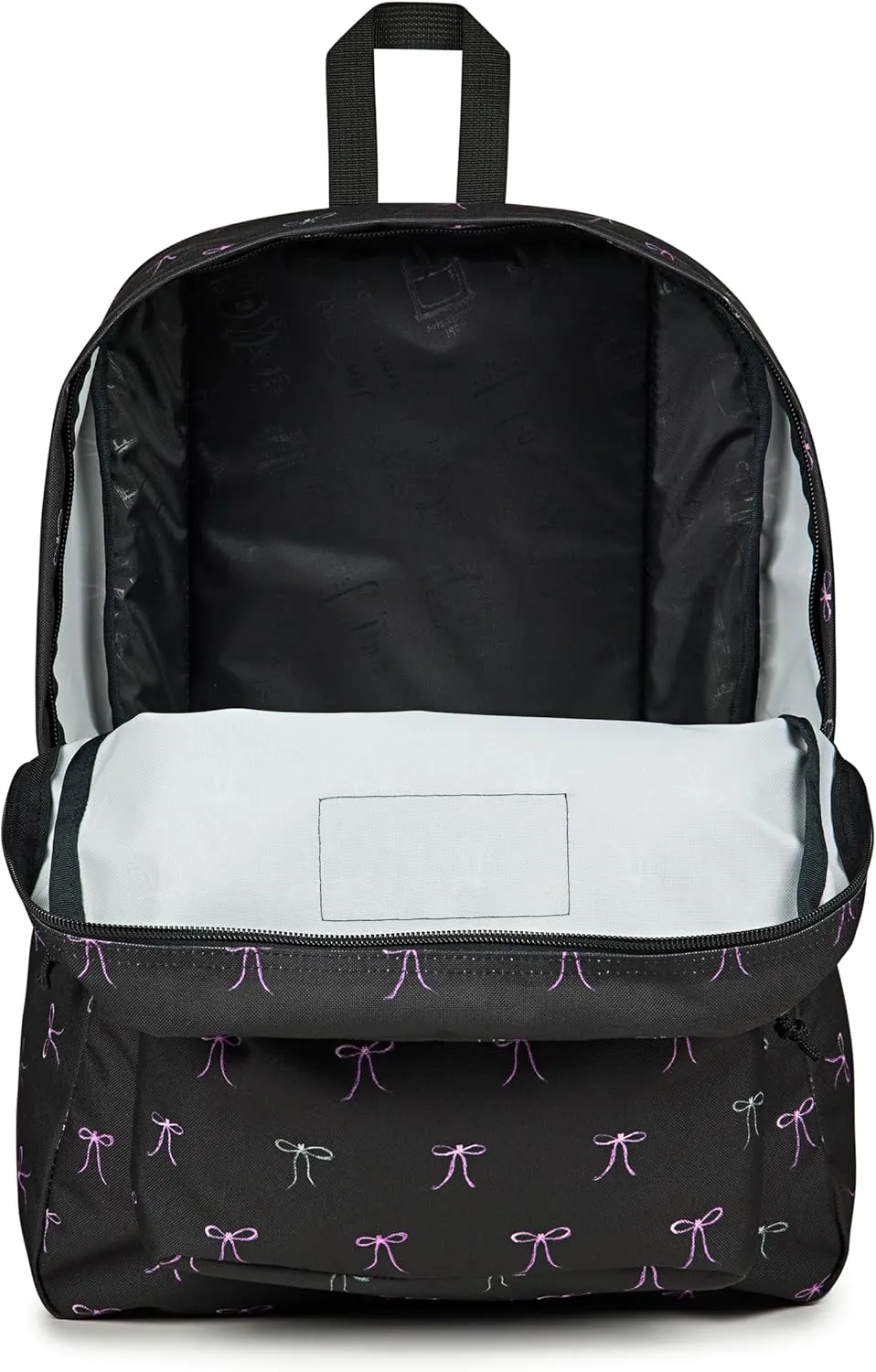 JanSport SuperBreak One Backpack - Durable, Lightweight Bookbag with 1 Main Compartment, Front Utility Pocket with Built-in Organizer - Premium Backpack, Bad Bows