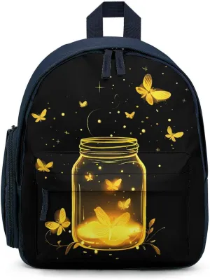 Jar Fireflies Cute Backpack Lightweight Mini Shoulder Bag Travel Daypack for Camping Picnic