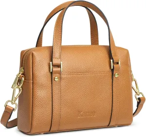Kattee Small Leather Purses and Handbags for Women, Soft Crossbody Bag Trendy Top Handle Shoulder Bag