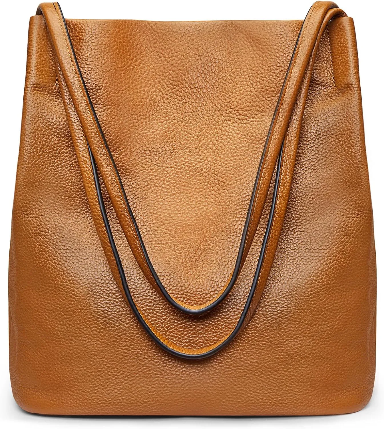 Kattee Women Soft Leather Totes Shoulder Bag Purses and Handbags with Top Magnetic Snap Closure