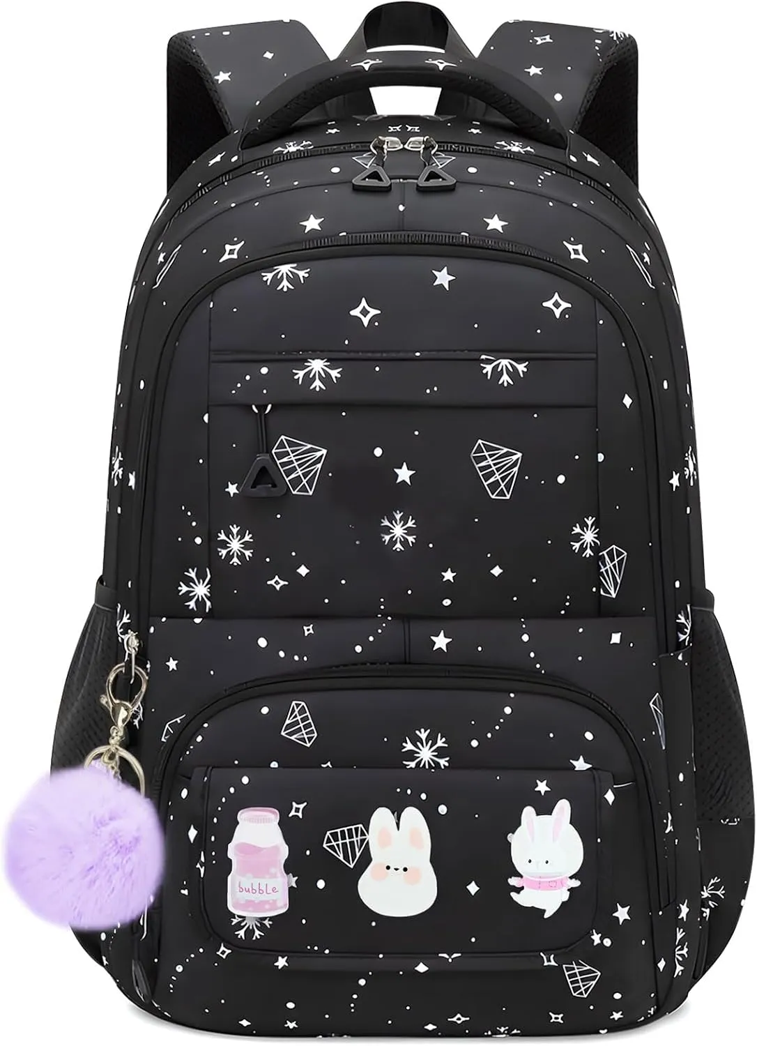 Kids Backpacks for Girls - Cute Girls Backpack for Elementary, Middle and High School Students - Lightweight 18" Bookbag for Travel and Daily Use