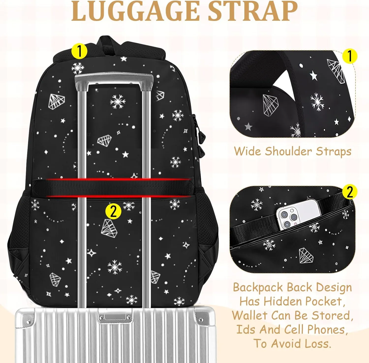 Kids Backpacks for Girls - Cute Girls Backpack for Elementary, Middle and High School Students - Lightweight 18" Bookbag for Travel and Daily Use