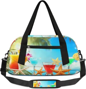 Kids Duffle Bag for Boys Girls Cocktails Juice Beach Dance Bag Sport Gym Bags Overnight Travel Bags Teen Kids Weekender Bag Carry on Bag for School Practice Gymnastic Ballet Kids Gifts