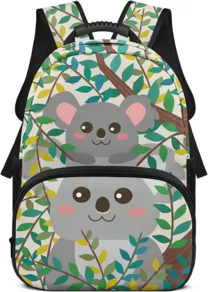 Koala Bags for Men Computer Leaf Backpacks with 2 Compartments for Laptops Sturdy Book Bag for Travel Hiking Camping & Daily Use