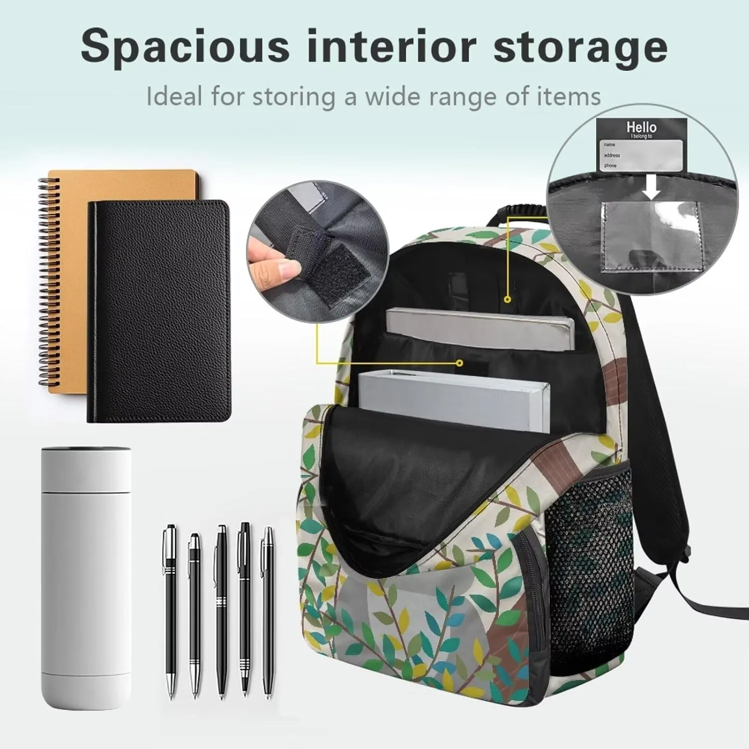 Koala Bags for Men Computer Leaf Backpacks with 2 Compartments for Laptops Sturdy Book Bag for Travel Hiking Camping & Daily Use